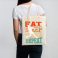 Women's Eat Sleep Baseball Repeat Vintage Player Sport Lover Retro Canvas Tote Bag