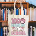 100 Days Of School Baseball 100th Day Of School Girls Canvas Tote Bag