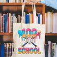 100 Days Of School Baseball Boys Ice Cream Drip 100th Day Canvas Tote Bag