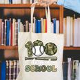 100 Days Of School Baseball Camo Art For Boys Kids Students Canvas Tote Bag