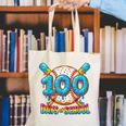 100 Days Of School Baseball Drip Boys 100th Day Of School Canvas Tote Bag
