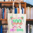 100 Days Of School Baseball Ice Cream Drip 100th Day Player Canvas Tote Bag