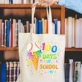 100 Days Of School Baseball Ice Cream Drip Boys Kids Player Canvas Tote Bag