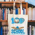 100 Days Of School Baseball Ice Cream Drip Student Kids Boys Canvas Tote Bag 100 Days Of School Baseball Ice Cream Drip Student Kids Boys Canvas Tote Bag