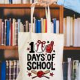 100 Days Of School Coquette Bow Baseball 100th Day Girl Kid Canvas Tote Bag 100 Days Of School Coquette Bow Baseball 100th Day Girl Kid Canvas Tote Bag