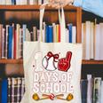 100 Days Of School Cute Bow Baseball Boy Girl Teacher Canvas Tote Bag