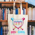 100 Days Of School Ice Cream Drip Baseball 100 Days Smarter Canvas Tote Bag 100 Days Of School Ice Cream Drip Baseball 100 Days Smarter Canvas Tote Bag