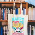 100 Days Of School Kids Baseball Drip 100th Day Of School Canvas Tote Bag