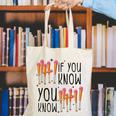 6 7 If You Know You Know Baseball Ice Cream Dip Canvas Tote Bag