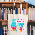 I Was 6 Now I'm 7 67 Birthday Baseball Drip 7 Year Old Canvas Tote Bag I Was 6 Now I'm 7 67 Birthday Baseball Drip 7 Year Old Canvas Tote Bag