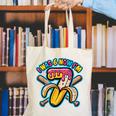 I Was 6 Now I’m 7 Banana Drip Birthday Baseball Canvas Tote Bag