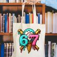 67 Baseball Ice Cream Drip Kids Canvas Tote Bag