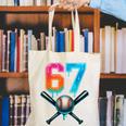 67 Baseball Meme Cool Drip Number 67 Player Or 67th Birthday Canvas Tote Bag