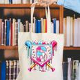 6th Birthday Boys Baseball Ice Cream Drip Boys Baseball Canvas Tote Bag