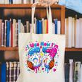 7th Birthday I Was 6 Now I'm 7 Baseball Ice Cream Drip Canvas Tote Bag