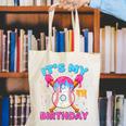 8th Birthday Baseball 8 Year Old Ice Cream Drip Boy Baseball Canvas Tote Bag