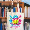 8th Birthday Baseball Ice Cream Drip 8 Years Old Girls B-Day Canvas Tote Bag 8th Birthday Baseball Ice Cream Drip 8 Years Old Girls B-Day Canvas Tote Bag