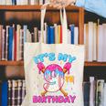 9th Birthday Baseball 9 Year Old Ice Cream Drip Boy Baseball Premium Tri-Blend Canvas Tote Bag