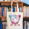 9th Birthday Boys Baseball Ice Cream Drip Boys Baseball Canvas Tote Bag