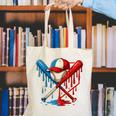 American Baseball Drip Graffiti Ball And Bat Canvas Tote Bag American Baseball Drip Graffiti Ball And Bat Canvas Tote Bag