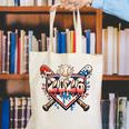 Baseball 2026 Ice Cream Drip Bats For Boys Birthday Graphic Canvas Tote Bag