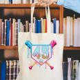 Baseball 45 Year Old Ice Cream Drip 45th Birthday Number 45 Canvas Tote Bag Baseball 45 Year Old Ice Cream Drip 45th Birthday Number 45 Canvas Tote Bag