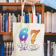 Baseball 67 Ice Cream Drip Six Seven Boys Meme Canvas Tote Bag