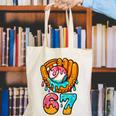 Baseball 67 Ice Cream Drip 67 Six Seven Meme 67th Birthday Canvas Tote Bag Baseball 67 Ice Cream Drip 67 Six Seven Meme 67th Birthday Canvas Tote Bag