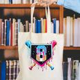 Baseball 8 Year Old Boy Ice Cream Drip 8th Birthday Player Canvas Tote Bag Baseball 8 Year Old Boy Ice Cream Drip 8th Birthday Player Canvas Tote Bag
