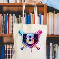 Baseball 8 Year Old Ice Cream Drip 8th Birthday Party Canvas Tote Bag Baseball 8 Year Old Ice Cream Drip 8th Birthday Party Canvas Tote Bag