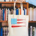 Baseball American Flag Patriotic USA Pride Canvas Tote Bag Baseball American Flag Patriotic USA Pride Canvas Tote Bag
