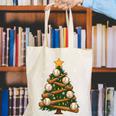 Baseball Bat Christmas Tree Lights Holiday Xmas Canvas Tote Bag Baseball Bat Christmas Tree Lights Holiday Xmas Canvas Tote Bag