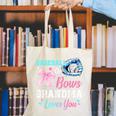 Baseball Or Bows Your Grandma Loves You Gender Reveal Canvas Tote Bag Baseball Or Bows Your Grandma Loves You Gender Reveal Canvas Tote Bag