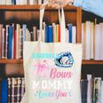 Baseball Or Bows Your Mommy Loves You Gender Reveal Matching Canvas Tote Bag Baseball Or Bows Your Mommy Loves You Gender Reveal Matching Canvas Tote Bag