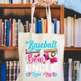 Baseball Or Bows Uncle Loves You Gender Reveal Canvas Tote Bag