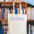 Baseball Bubble Letter Canvas Tote Bag Baseball Bubble Letter Canvas Tote Bag