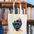Baseball Catcher Mask Ice Cream Dripping Baseball Boy Youth Canvas Tote Bag