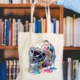 Baseball Catcher Mask Ice Cream Dripping Baseball Boys Canvas Tote Bag
