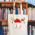 Baseball Christmas Reindeer Santa Hat Sports Player Xmas Canvas Tote Bag Baseball Christmas Reindeer Santa Hat Sports Player Xmas Canvas Tote Bag