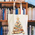 Baseball Christmas Tree Light Xmas Baseball Canvas Tote Bag Baseball Christmas Tree Light Xmas Baseball Canvas Tote Bag