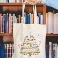 Baseball Christmas Tree Lights Canvas Tote Bag