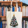 Baseball Christmas Tree Men Boys Youth Santa Sports Canvas Tote Bag