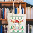 Baseball Christmas Ugly Sweater Santa Sport Men Kids Canvas Tote Bag