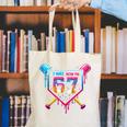 Baseball Drip I Was 6 Now I'm 7 67 Meme 7th Birthday Canvas Tote Bag Baseball Drip I Was 6 Now I'm 7 67 Meme 7th Birthday Canvas Tote Bag