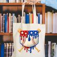 Baseball Drip American Flag Home Plate 4th Of July Patriotic Canvas Tote Bag Baseball Drip American Flag Home Plate 4th Of July Patriotic Canvas Tote Bag