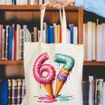 Baseball Drip Ice Cream 67 Canvas Tote Bag