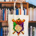 Baseball Drip Ice Cream Drip Halloween Baseball Lovers Canvas Tote Bag Baseball Drip Ice Cream Drip Halloween Baseball Lovers Canvas Tote Bag