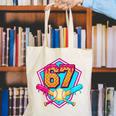 Baseball Drip Jersey Number 67 For Players & 67th Birthday Canvas Tote Bag Baseball Drip Jersey Number 67 For Players & 67th Birthday Canvas Tote Bag