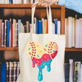 Baseball Drip Melting Ice Cream Baseball Heart Boys Girls Canvas Tote Bag Baseball Drip Melting Ice Cream Baseball Heart Boys Girls Canvas Tote Bag