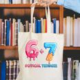 Baseball Ice Cream Drip 67 Official Teenager 13th Birthday Canvas Tote Bag Baseball Ice Cream Drip 67 Official Teenager 13th Birthday Canvas Tote Bag